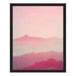 Tableau déco Sunrise over Mountains Hêtre massif / Plexiglas - 42 x 52 cm