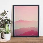 Bild Sunrise over mountains Buche massiv / Plexiglas - 42 x 52 cm