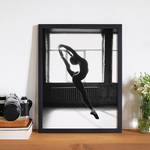 Afbeelding Ballerina Dancing Indoors Massief beukenhout/plexiglas - 32 x 42 cm