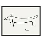 Afbeelding Dog Massief beukenhout/plexiglas - 82 x 62 cm