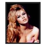 Afbeelding Brigitte Bardot Massief beukenhout/plexiglas - 52 x 62 cm