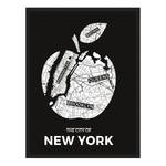 Afbeelding Big Apple Massief beukenhout/plexiglas - 62 x 82 cm