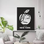 Afbeelding Big Apple Massief beukenhout/plexiglas - 62 x 82 cm