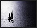 Tableau déco Sailing at Sunset Hêtre massif / Plexiglas - 82 x 62 cm