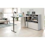 Bureau eDJUST I Gris clair / Gris platine