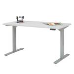 Bureau eDJUST I Gris clair / Gris platine