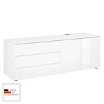 Commode de bureau eDJUST I Blanc brillant / Blanc