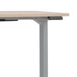 Bureau eDJUST I Sonoma eikenhouten look/platinakleurig