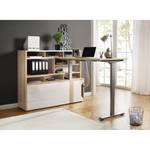 Bureau eDJUST I Sonoma eikenhouten look/platinakleurig