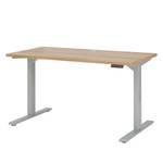 Bureau eDJUST III Riviera eikenhouten look/platinakleurig