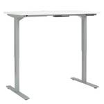 Bureau eDJUST I Blanc / Gris platine