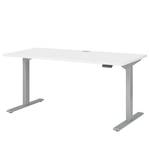 Bureau eDJUST III Blanc / Gris platine