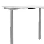 Bureau d’angle eDJUST II Blanc / Gris platine