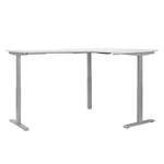 Bureau d’angle eDJUST II Blanc / Gris platine