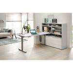 Bureau eDJUST III Lichtgrijs/platinakleurig