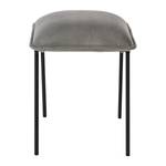 Tabouret Vail Velours / Métal - Gris / Noir