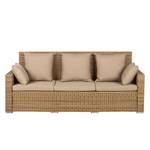 Loungesofa Calla Millor (3-Sitzer) Lloyd Loom - Braun-Beige