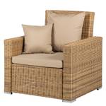 Loungefauteuil Calla Millor Lloyd Loom - bruin/beige