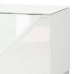 TV-Lowboard Shino III Glas Weiß / Weiß