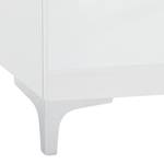 Commode Shino II Verre blanc / Blanc