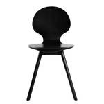 Chaises Patro (lot de 2) Partiellement en bambou massif - Noir