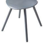 Chaises Patro (lot de 2) Partiellement en bambou massif - Gris