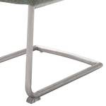 Chaises cantilever Agestina (lot de 2) Tissu / Acier inoxydable - Gris