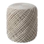 Pouf Rope II Wolle / Polyester - Natur