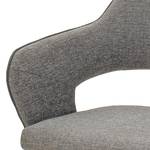 Chaises cantilever Savega (lot de 2) Tissu / Acier inoxydable - Gris clair