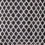 Sierkussen Grid Lines wol/polyester - beige/blauw