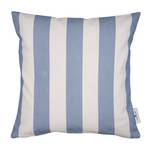 Housse de coussin T-Big Stripes Coton - Bleu / Écru