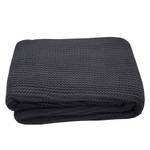 Plaid T-Plain Knit Tissu - Anthracite