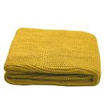 Plaid T-Plain Knit Tissu - Jaune