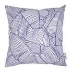 Housse de coussin T-Painted Blue Coton - Blanc / Bleu