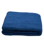 Plaid T-Plain Knit Tissu - Bleu foncé