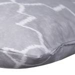 Housse de coussin T-Chalk Drawing Coton - Gris clair / Blanc