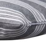 Kissenbezug T-Denim Stripes Webstoff - Grau / Creme - 50 x 30 cm
