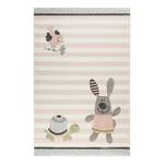 Tapis enfant Happy Friends Tissu - Abricot pastel - 133 x 200 cm