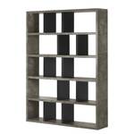 Open kast Berlin matwit - Beton look/Zwart - 150 x 198 cm