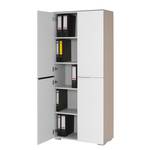 Armoire de bureau YES IV Blanc mat / Sablé mat