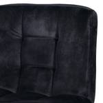 Chaises de bar Irma (lot de 2) Velours / Acier - Noir