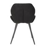 Chaises Ripley (lot de 4) Microfibre / Acier - Anthracite - Anthracite