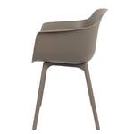 Chaises à accoudoirs Kito (lot de 2) Matière plastique - Taupe