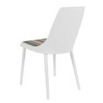 Chaises Salis (lot de 2) Matière plastique / Tissu - Blanc