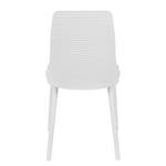 Chaises Salis (lot de 2) Matière plastique / Tissu - Blanc