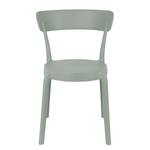 Chaises Helba I (lot de 2) Matière plastique - Gris clair