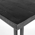 Table Glent II Partiellement en teck massif / Acier - Noir - Noir