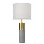 Lampe Turin Tissu mélangé / Béton - 1 ampoule