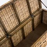 Truhe Trunk Rattan / Holz - Braun