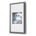 Vitrine murale Curlewis Blanc brillant / Anthracite